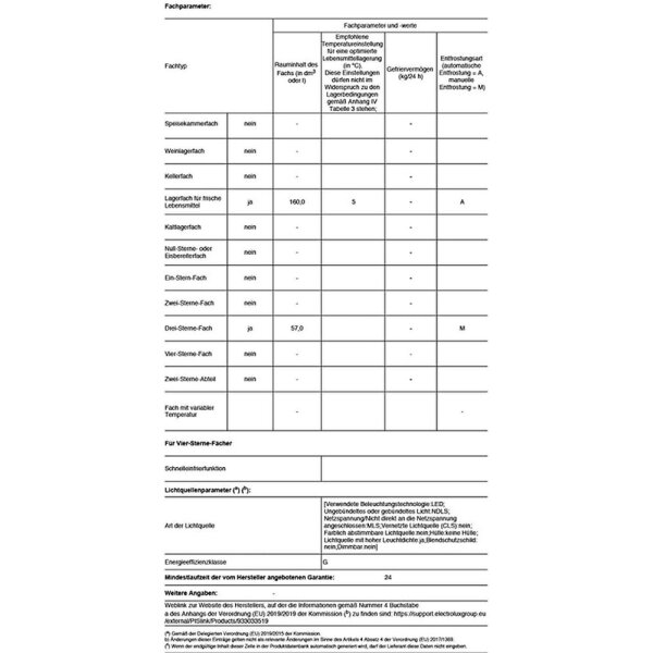 AEG - SCB41411LS - Einbau-K&uuml;hl-Gefrierkombination - Schleppt&uuml;r-Technik