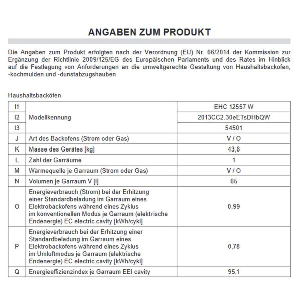 Amica - EHC12557W - Einbau-Herdset - Glaskeramik-Kochfeld - Wei&szlig;